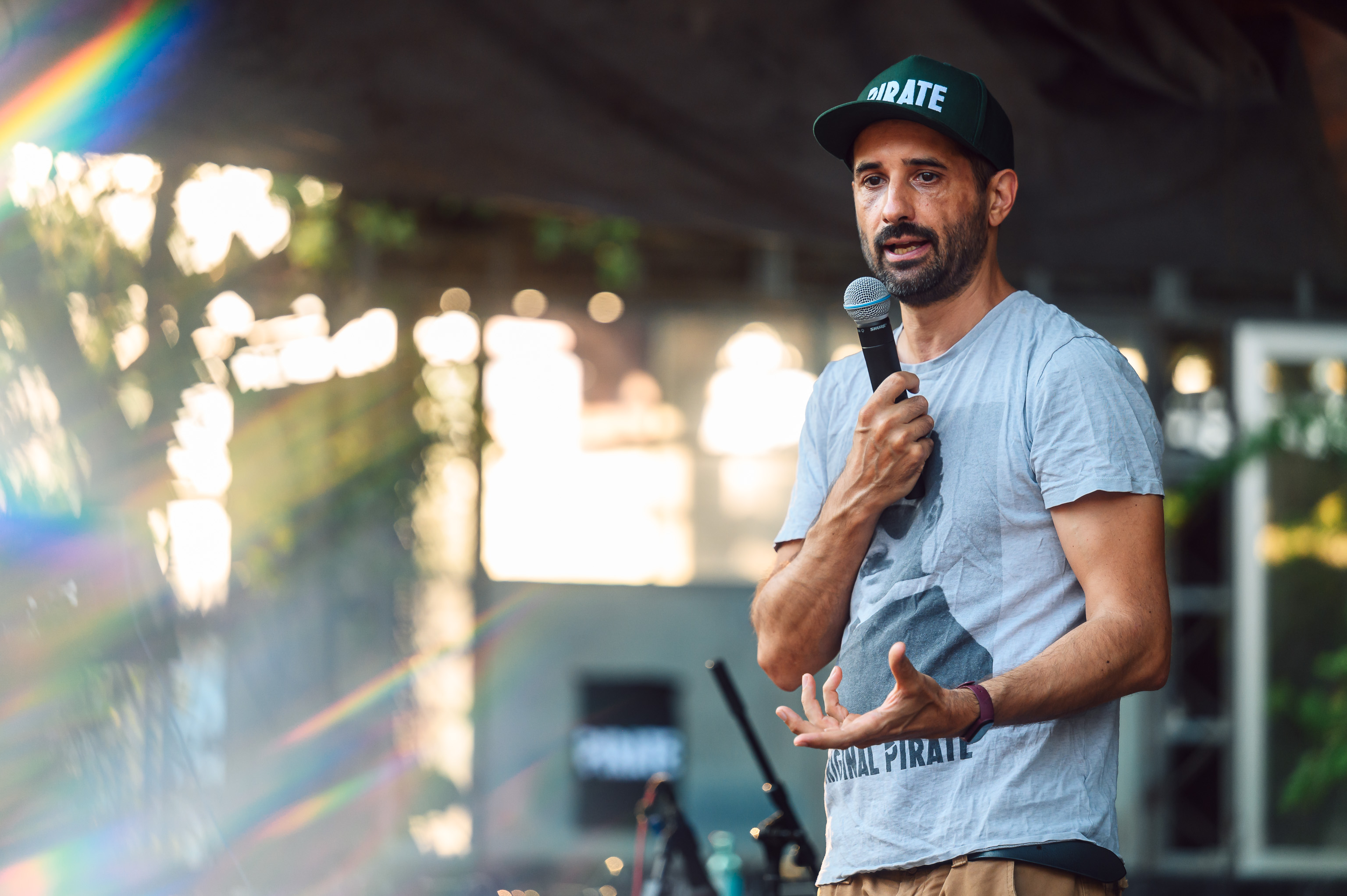 Manuel Koelman auf der Bühne